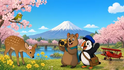 The game's Japan scene, as it looks while playing
